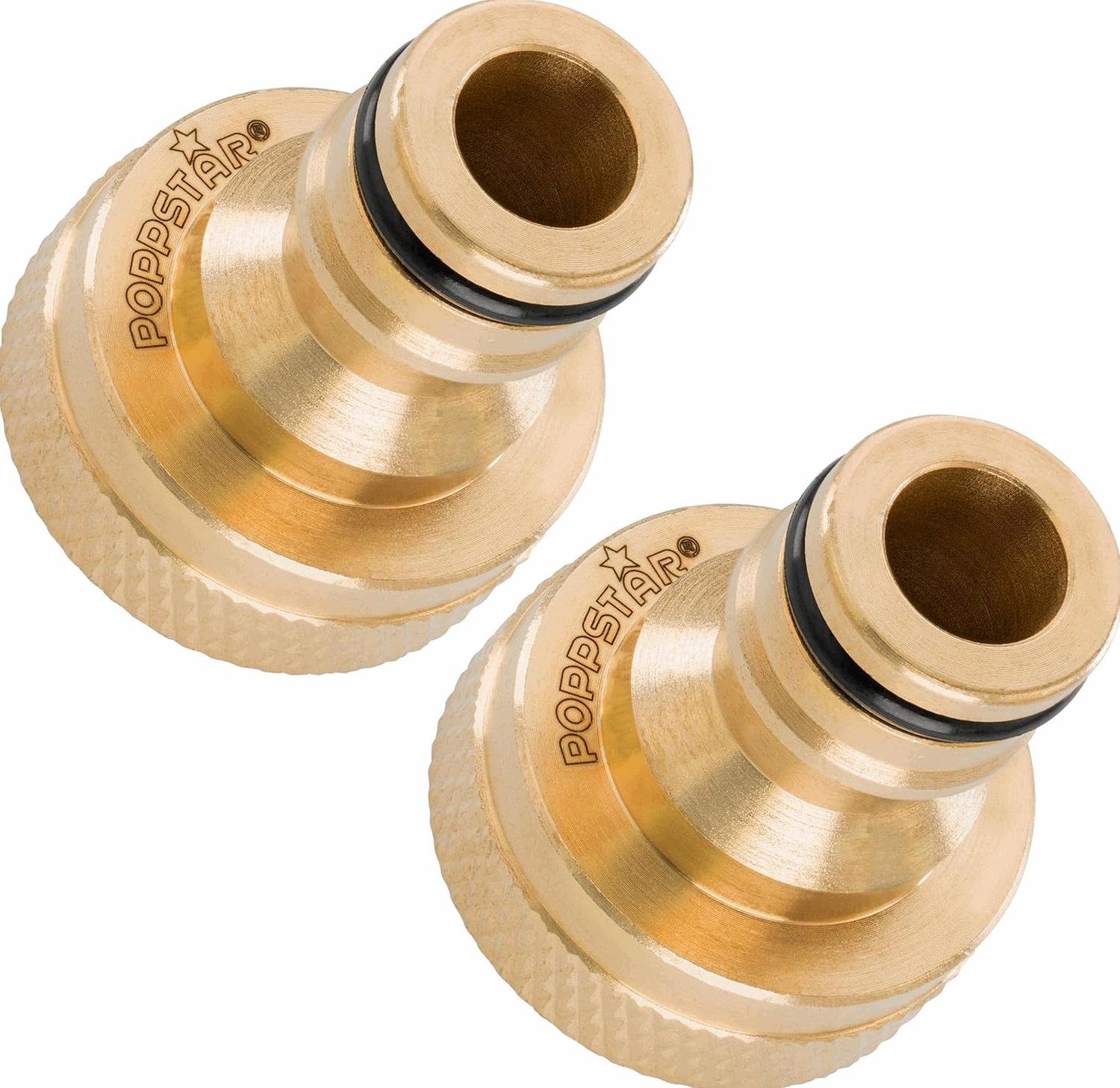 Messing Kraanaansluiting 3/4 Inch - 2 Stuks - Universele Tuinslang Adapter