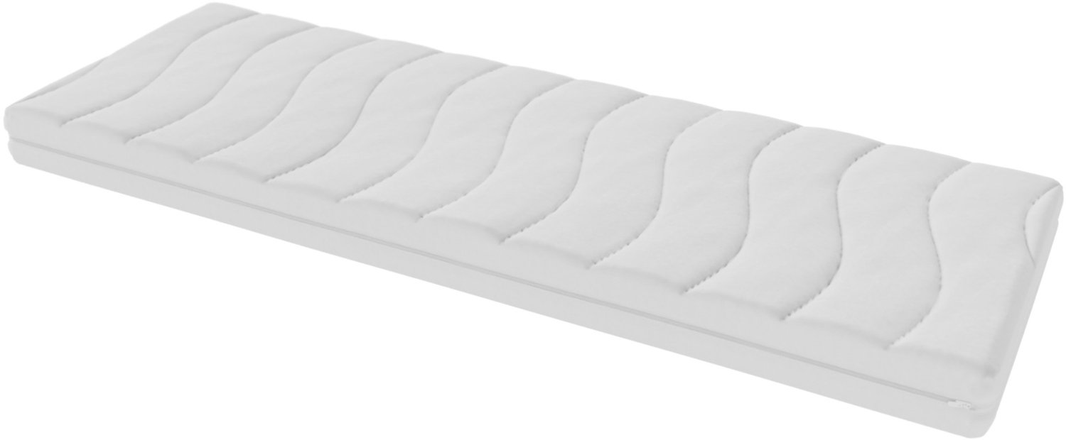 Toros Bedden Matras 70x200 - 14cm dik - HR Koudschuim - Bamboo hoes - contour gesneden 7-zone Wit