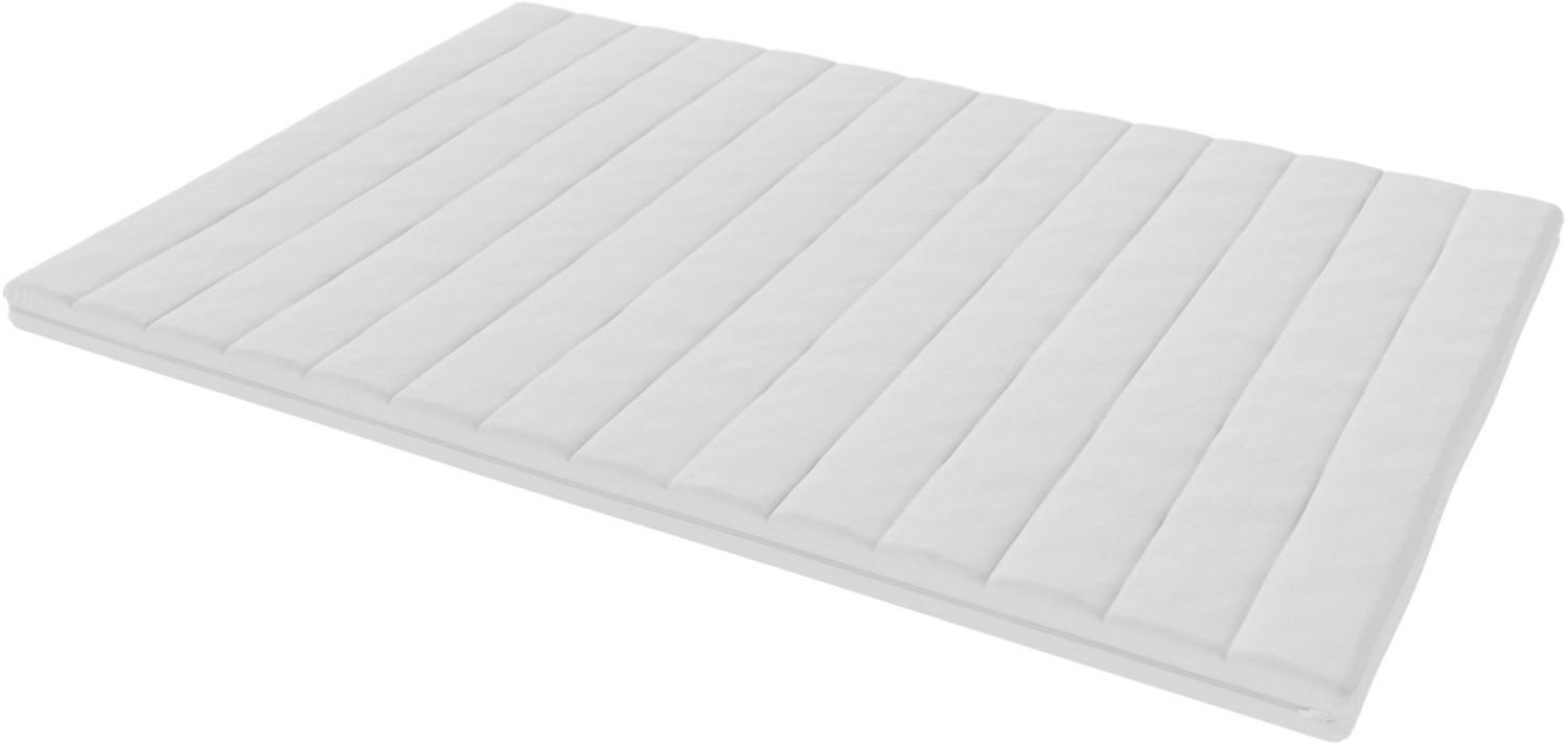 Toros Bedden Topper 140x210 - 9 cm HR Koudschuim - Topmatras / Topdekmatras - Afritsbare Bamboe Hoes - Wasbaar - Anti -allergisch - Hotelkwaliteit Wit