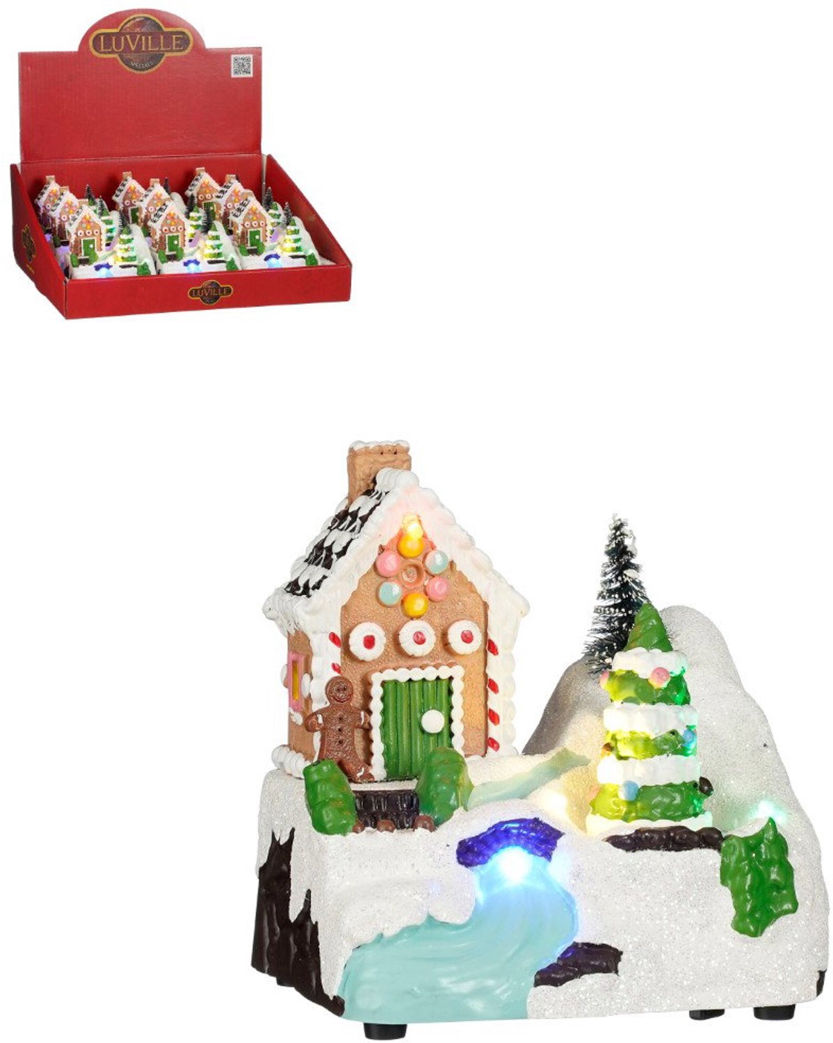 Village house b/o 9 pieces display l12xb9,5xh11,5 cm Luville