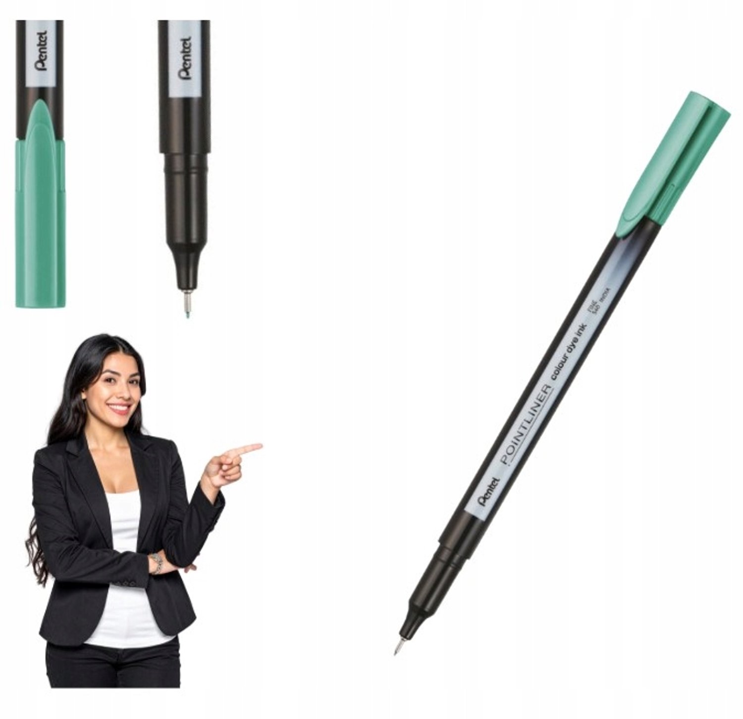 Pointliner Colour S40 fineliner, smaragdgroen, 0,4 mm - schrijven & tekenen
