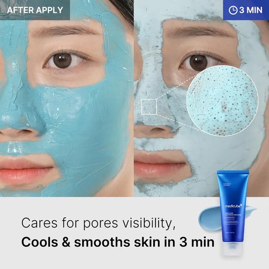 Medicube Zero Pore Blackhead Mud Mask Original 100g - Korean Skincare - Alle huidtypes - Acne - Poriën - Huidverzorging - Glass Skin — cadeau in Verzorging - foto 6