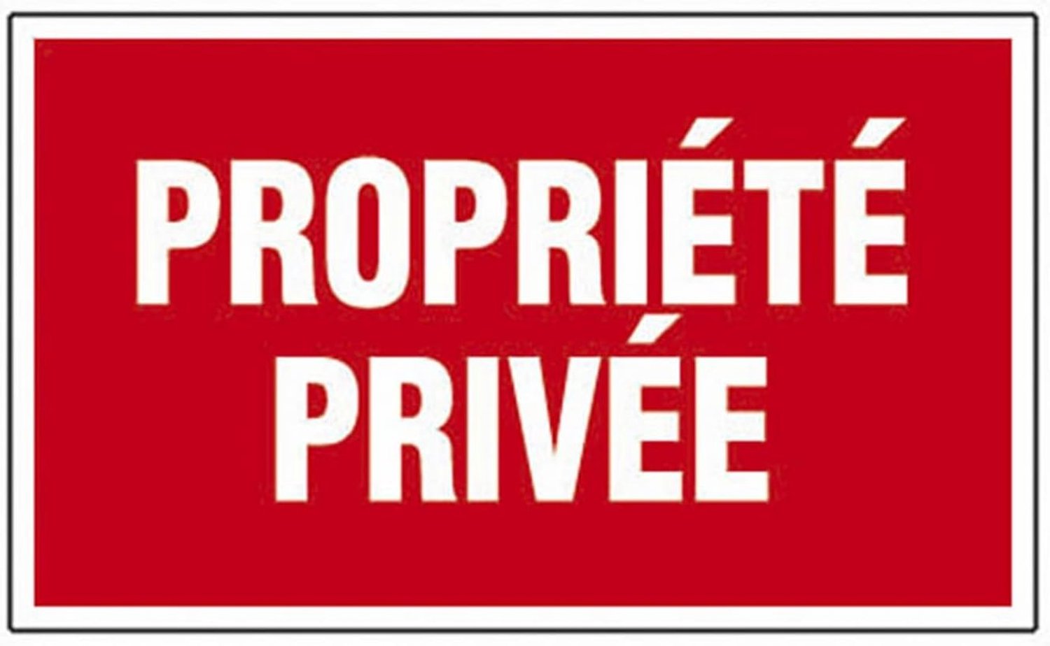 SnelShoppen - Schild Private Plot Rigid 330 x 200 mm - UV-Stabiel, Duurzaam, Ideaal voor Tuin en Vastgoed