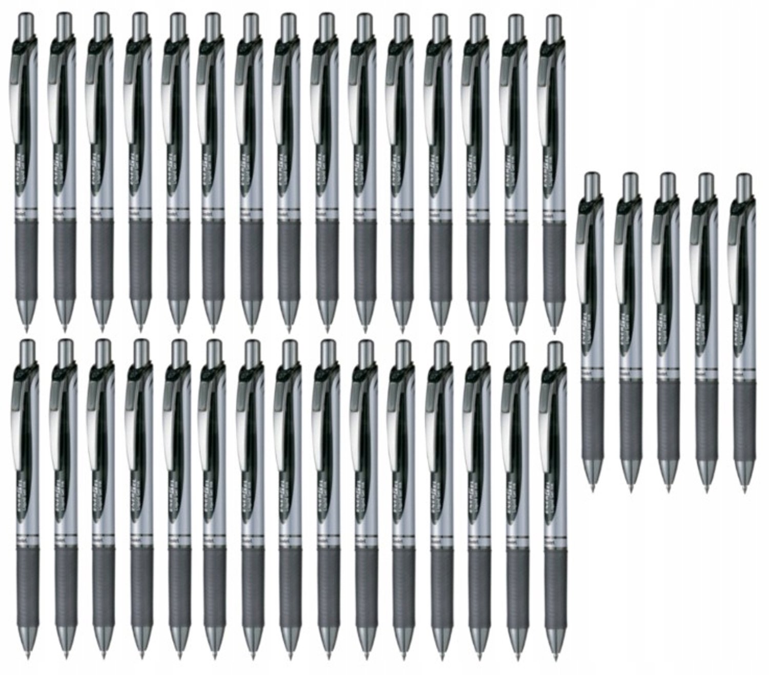 Pentel EnerGel BL77 Gelpen Zwart - Set van 35 Stuks