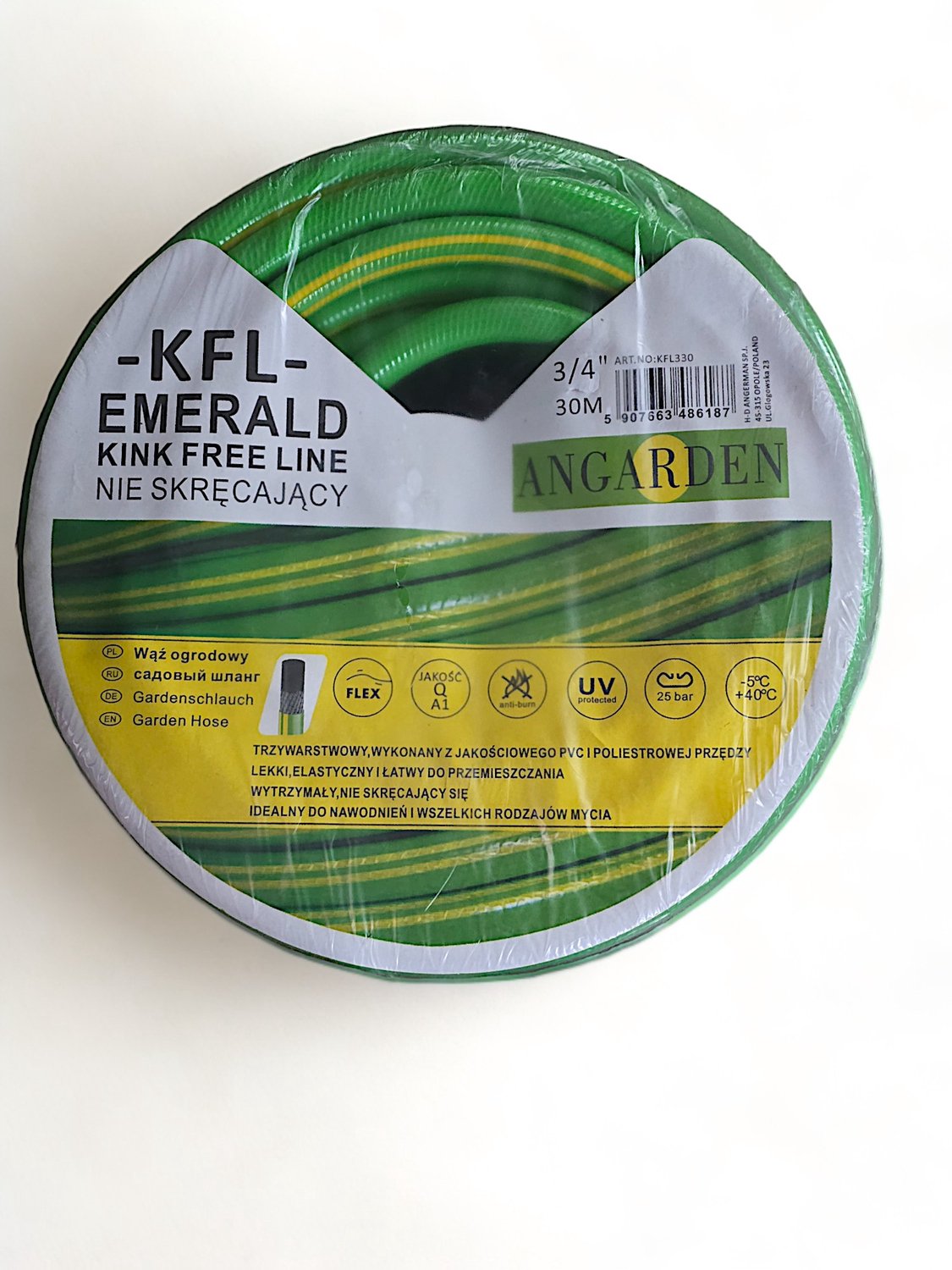 KFL Tuinslang 3/4" 20m Flexibel 3-laags Anti-kink