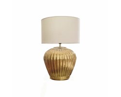 LOBERON Tafellamp Fauville goud/crème