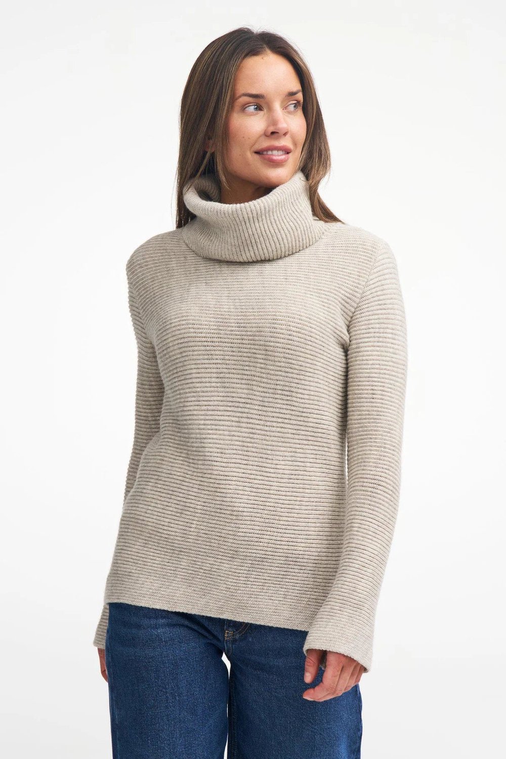 Ivanhoe NLS Holly wollen trui dames Beige