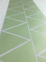 Muurstickers Kinderkamer & Babykamer - Wanddecoratie - Driehoek - Groen - Lichtgroen - Mintgroen - 8cm - 10 stuks