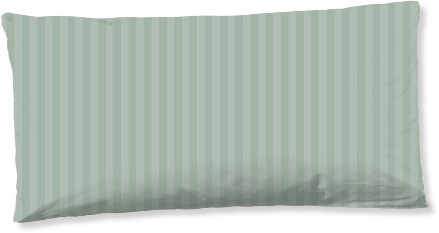 Descanso kussensloop rustige satijnstreep - 40x80 cm - Lichtsalie - 100% Katoen satijn Light Sage