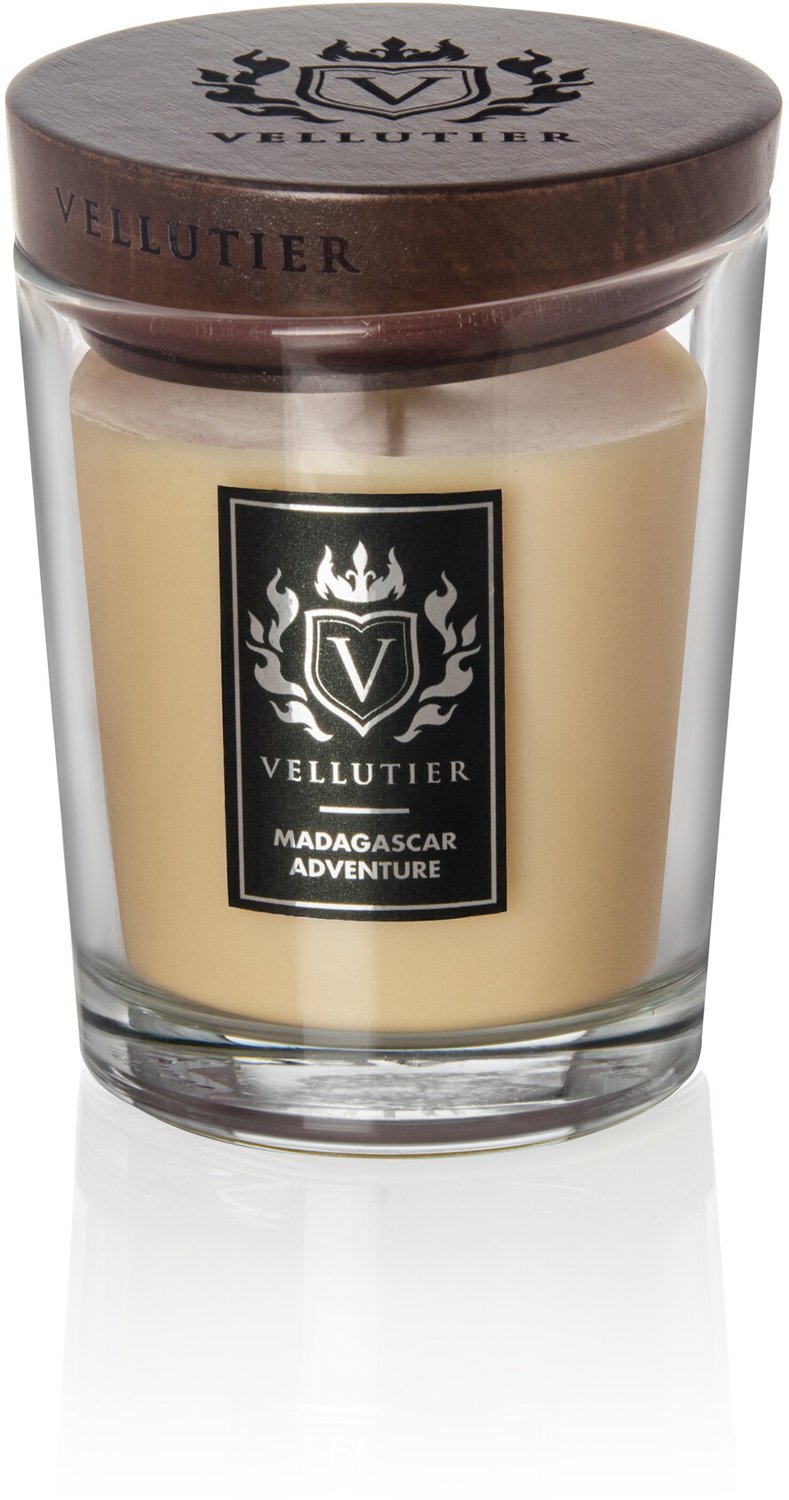 Vellutier Geurkaars Medium Madagascar Adventure - 12 cm / ø 9 cm Creme