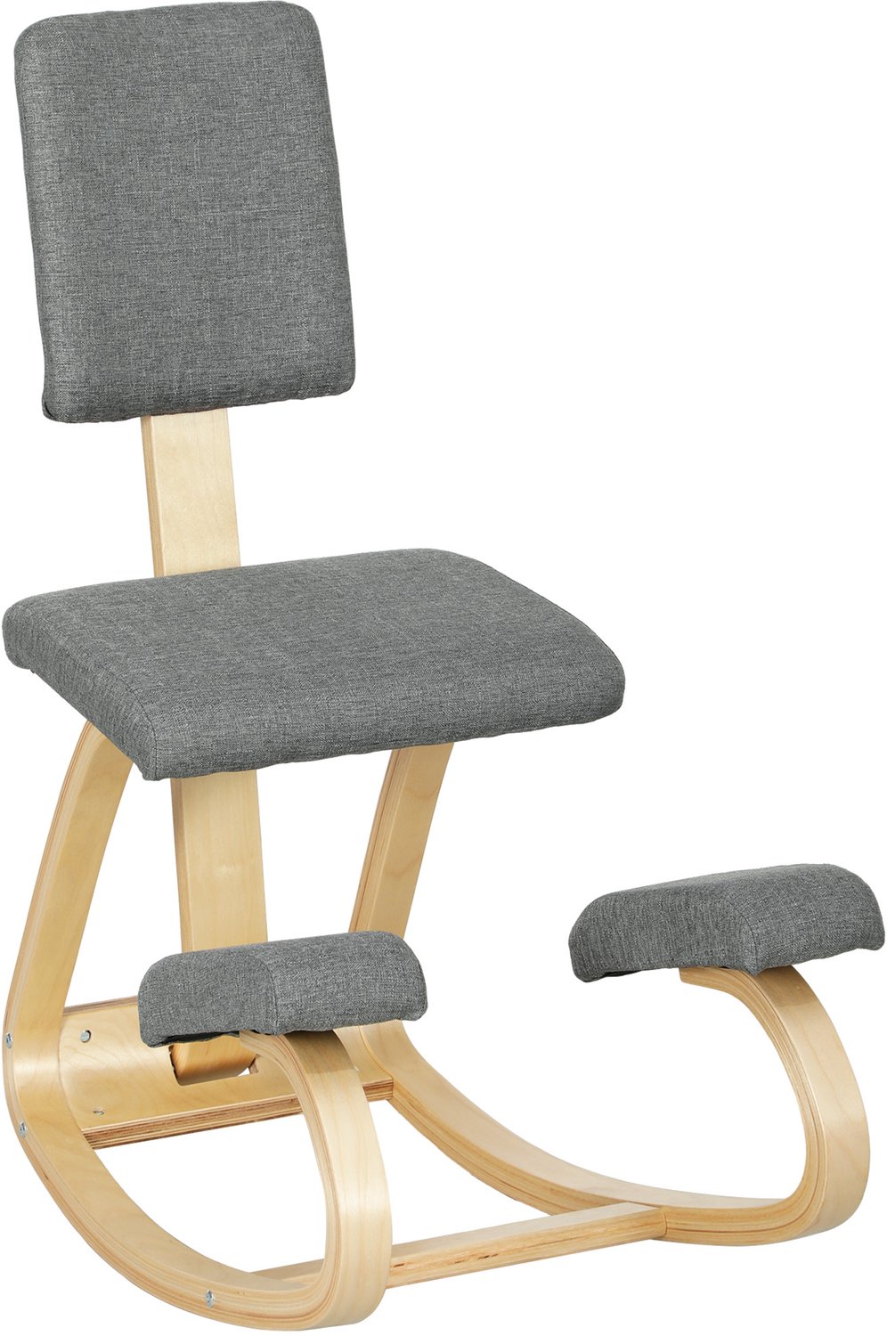 Lunpog Ergonomische kniestoel - knielkruk - gezondheidsstoel voor thuis - kantoor - meditatie - Grijs