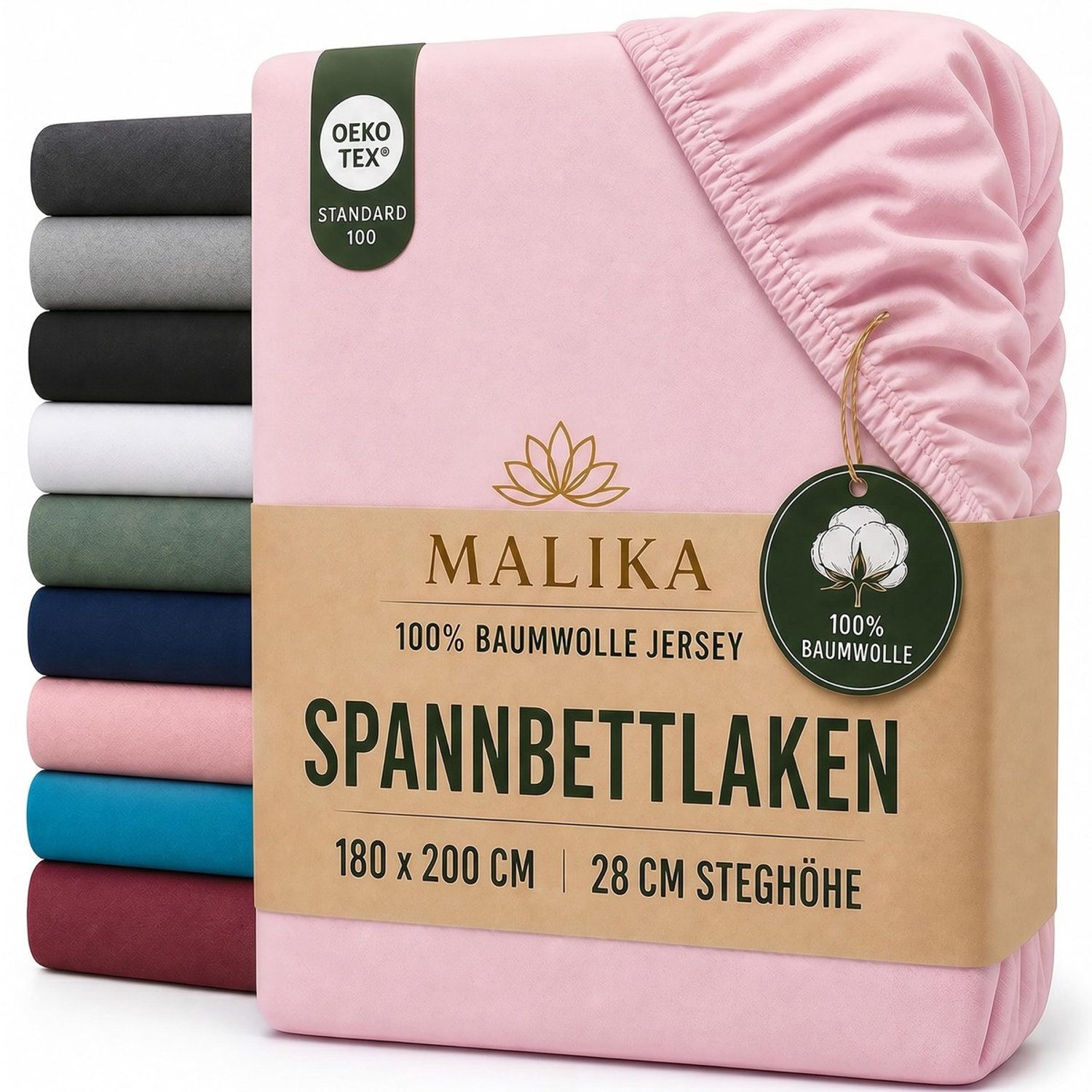 Duraxl Hoeslaken - 140 x 200 cm en 160 x 200 cm - Jersey katoen Roze