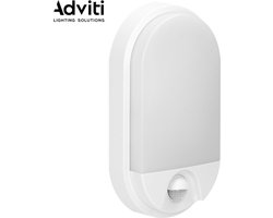 ORNO Buitenlamp met Bewegingssensor NEFRYT - Tuinverlichting 4000K - Buitenverlichting met IP54 - Muurlamp 800lm - Wandlamp buiten IK08 - Wit