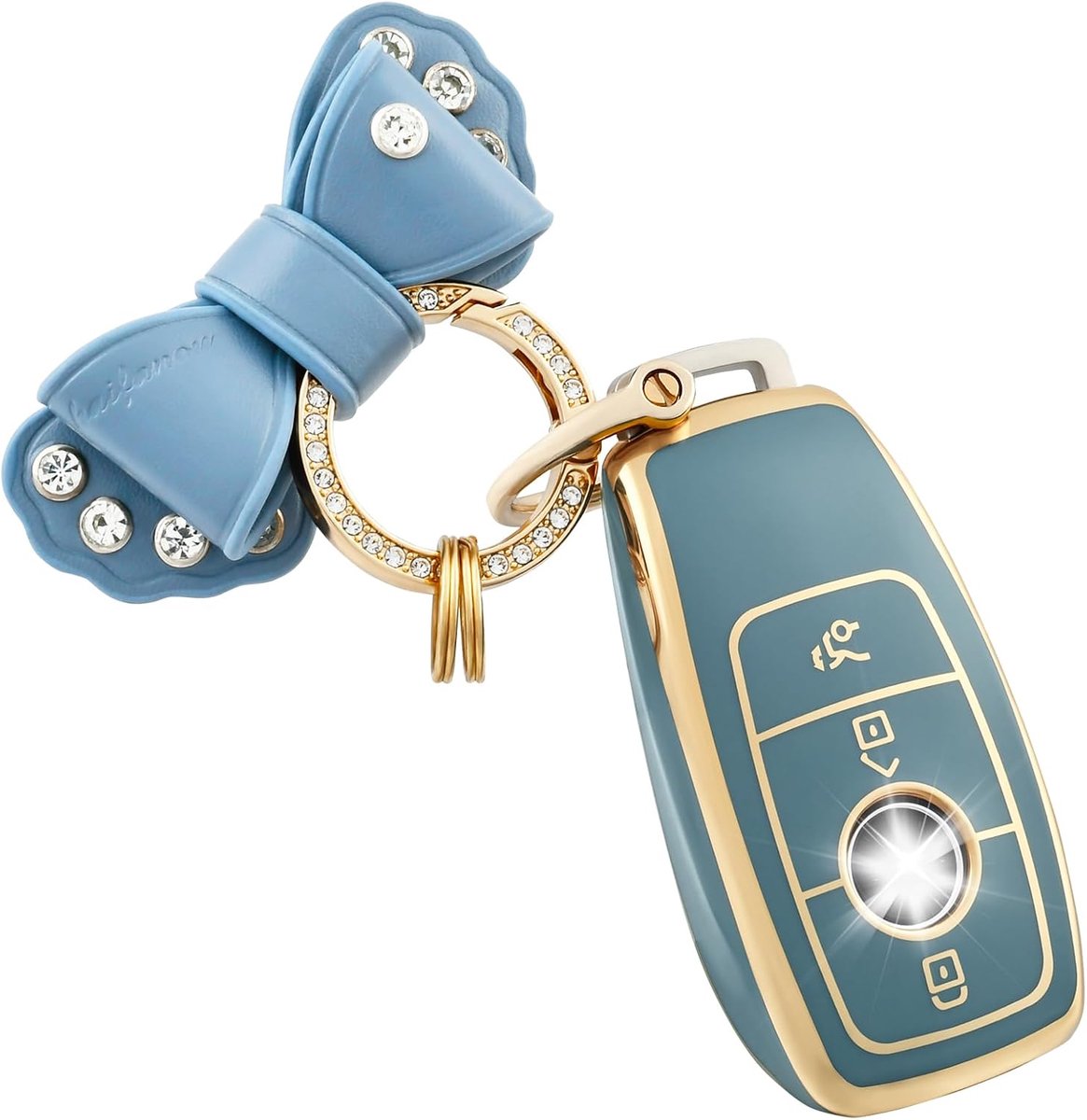 Car Key Case with Mercedes Benz, Compatible with Class A B C E S CLA CLS GLA GLS GLE GLC GLK SL SLC SLS SLK Key Card - ShopVlot