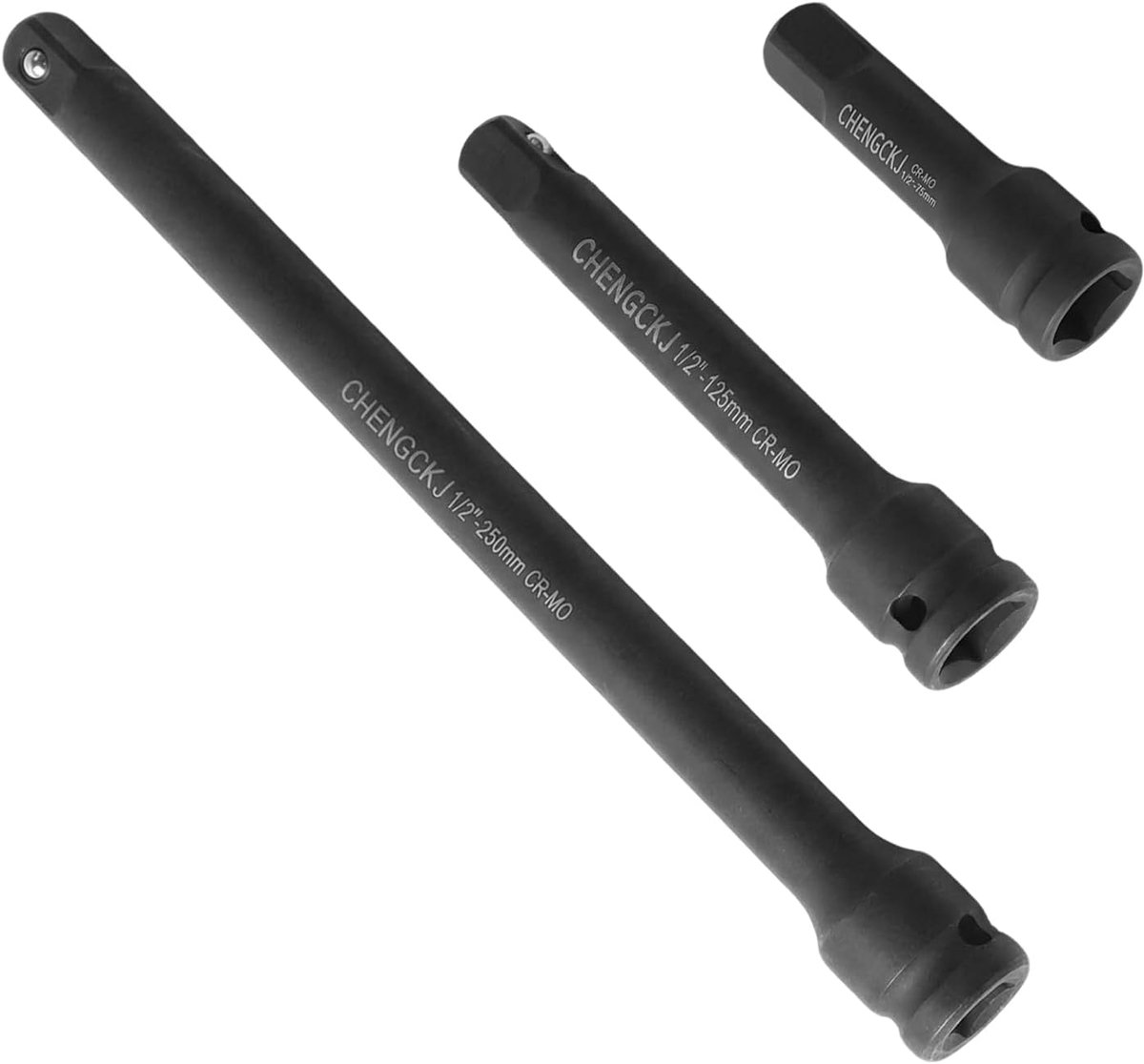Verlengstang set 3-delig 1/2 inch - Chrome-molybdeen staal - Impactbestendig - Voor optimale koppelverdeling - ShopVlot
