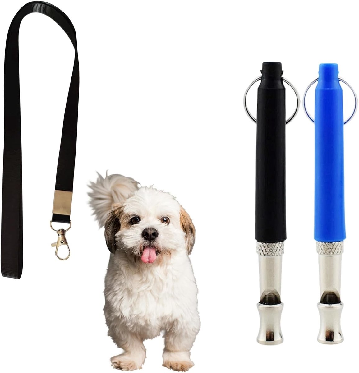 Hondenfluit Set – Geluidsloze Hoogfrequente Fluiten met Verstelbare Toonhoogte voor Terugroeptraining, Gedragstraining en Hondentraining – Inclusief Lanyard voor Gemakkelijk Gebruik