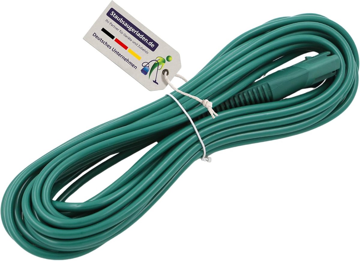 Extra long cable power cable connection cable suitable for Vorwerk Kobold VK 130 VK 131 vacuum cleaner - ShopVlot