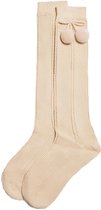 iN ControL 2pack jacquard kneesocks pompom - sand 31/34