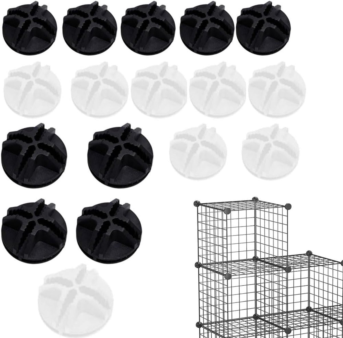 30pcs cage buckle, shoe cabinet, buckles, cage, connectors shoes, di, plastic rack, connectors cage for cabinet - ShopVlot