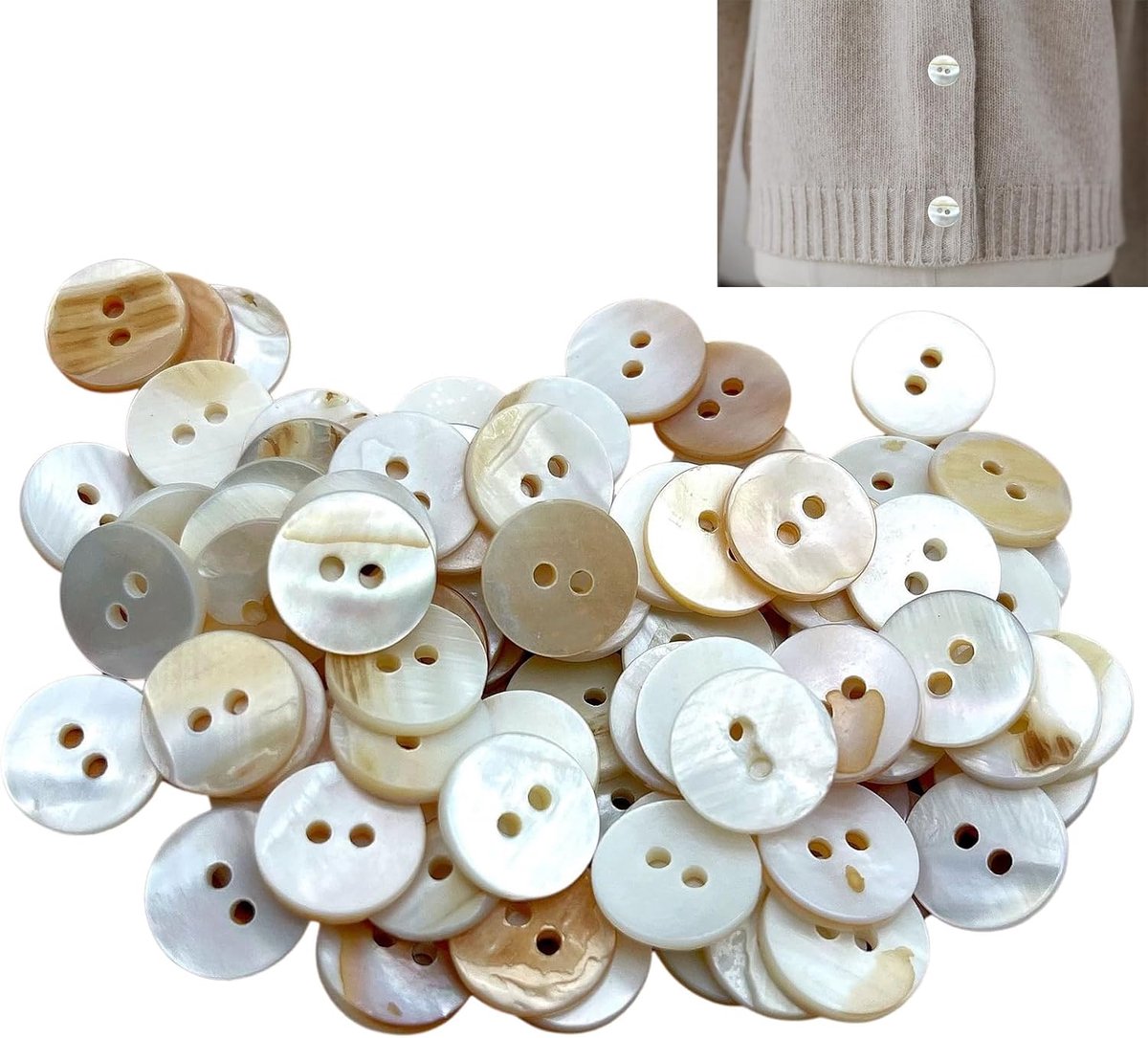Knopen, 10 mm, 180 stuks
