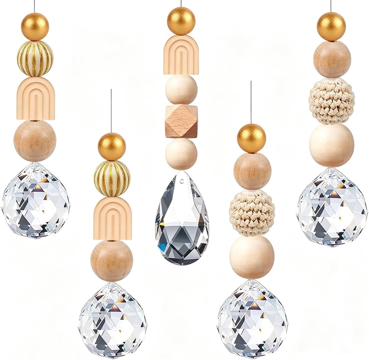 Zonnevangers Nordic Boho kristallen hanger prisma decoratie