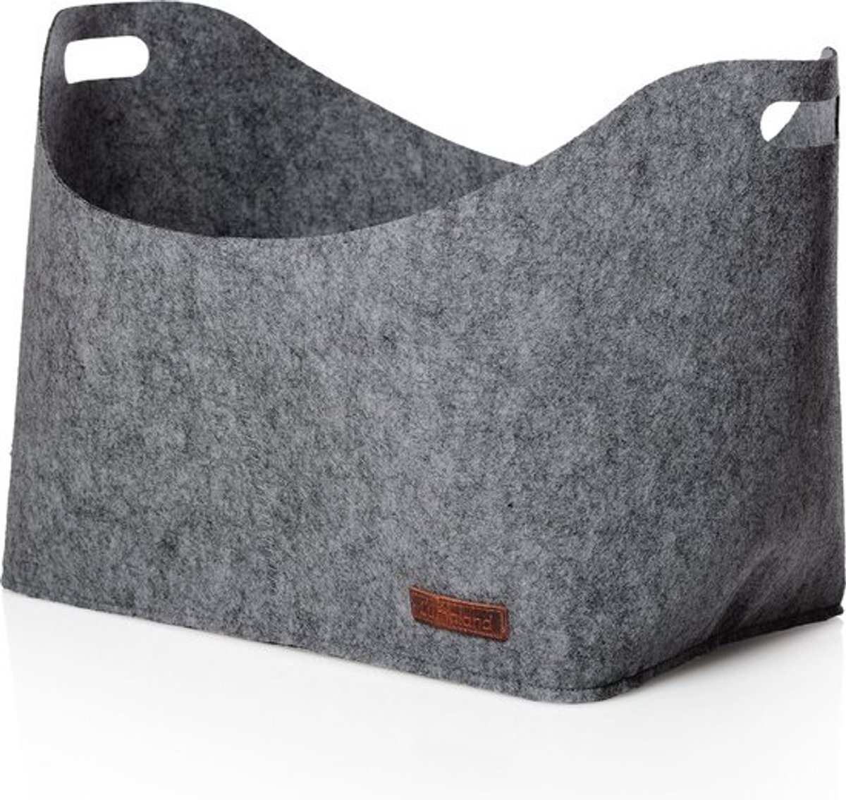 Ovale vilten tas - Voor haardhout - 40 x 25 x 28 cm - Diverse kleuren