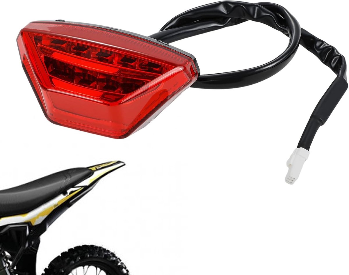 Achterlicht motorfiets - geschikt voor Surron Ultra Bee - hoogwaardig ABS kunststof - waterdicht ontwerp - ShopVlot