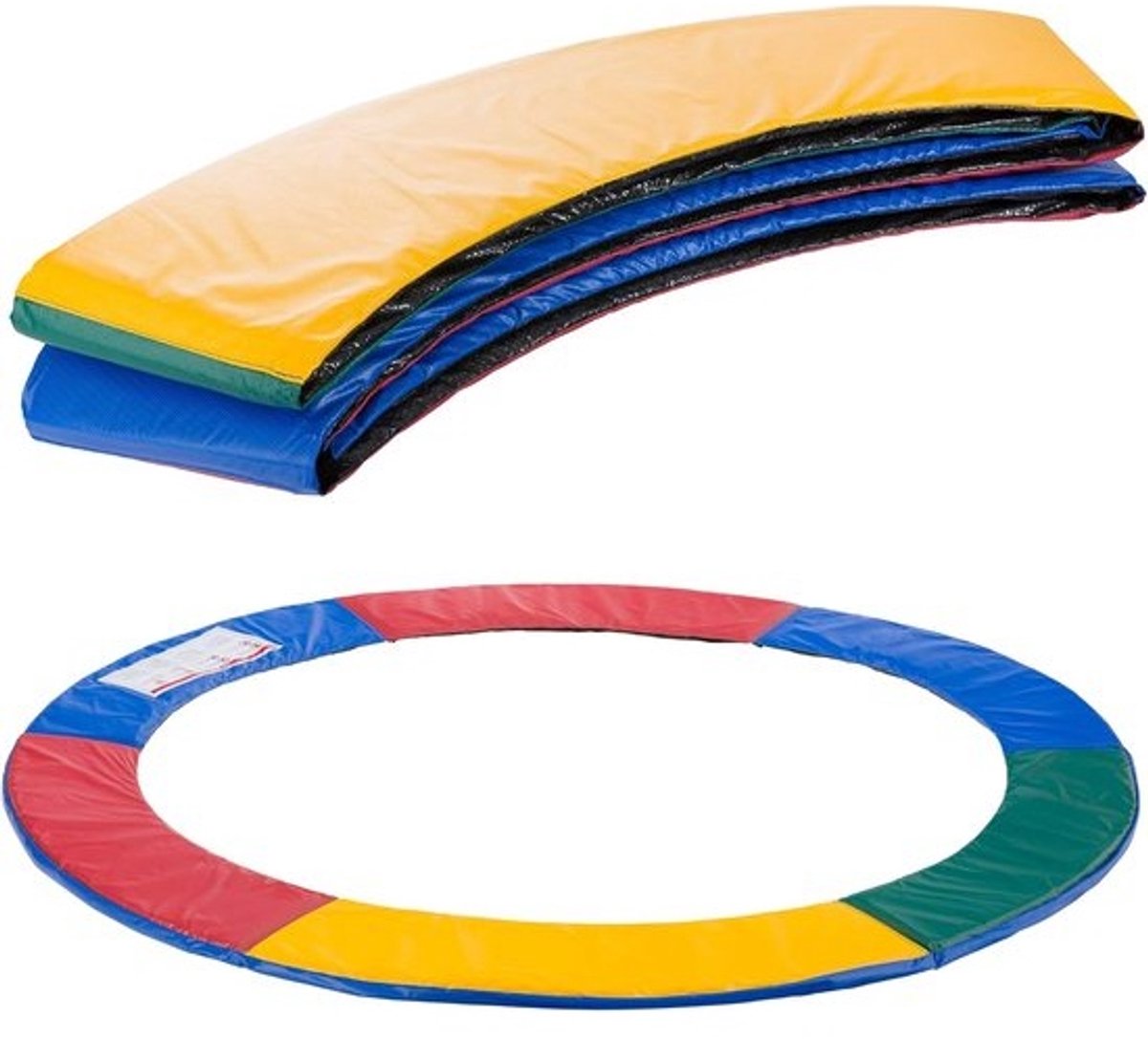 Trampoline-randafdekking - Beschermende rand voor veiligheidsmat - Voor veilig springen - 20mm dik EPE-schuim - 244 cm diameter - Meerkleurig