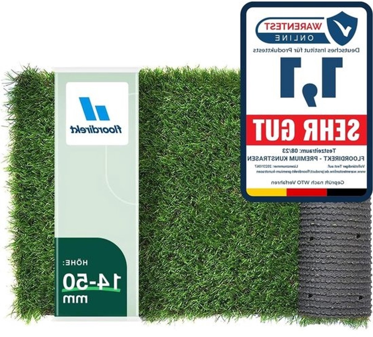 Kunstgras voor tapijt - Grasmat voor gazon - Balkon- en terrasdecoratie - Watervast - Weerbestendig - 100 x 300 cm - Groen
