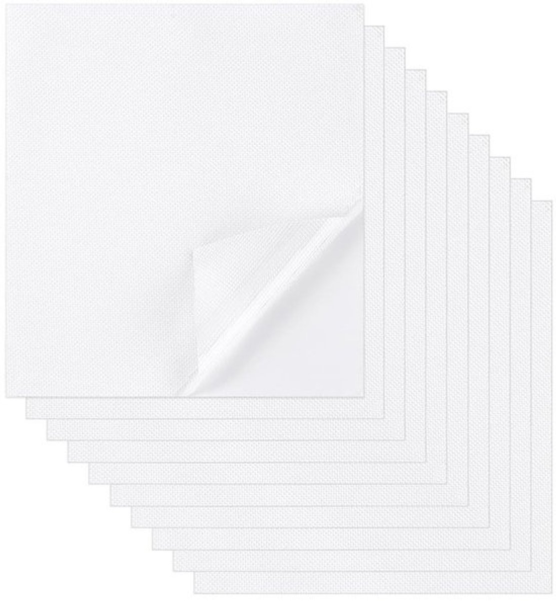 Transparant antislipplakband - 10 stuks - Rubber - Wit - 20 x 18 cm - Ultradun - Voor mobiele telefoons - Voor tafels - Voor handgrepen - Voor gebruiksvoorwerpen - Voor flessen
