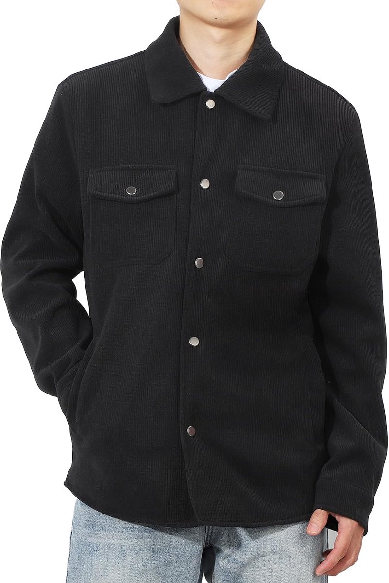 Jas voor heren, outdoor, windbreaker, casual, lange mouwen, herfst, winter, jas met klep en zakken