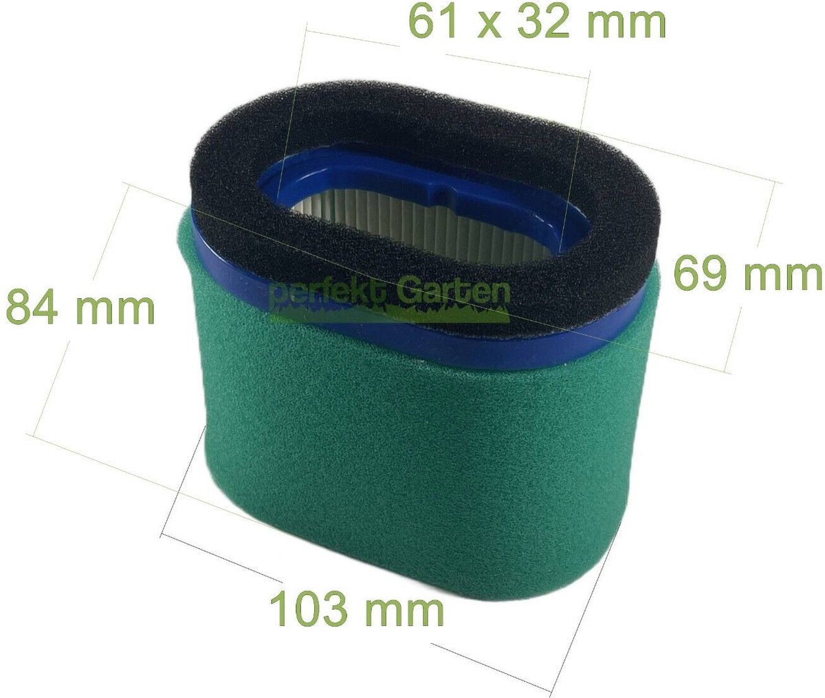 luchtfilter voor Briggs & Stratton B&S Quantum-motoren uit de serie 123600, 5,5 en 6,5 HP