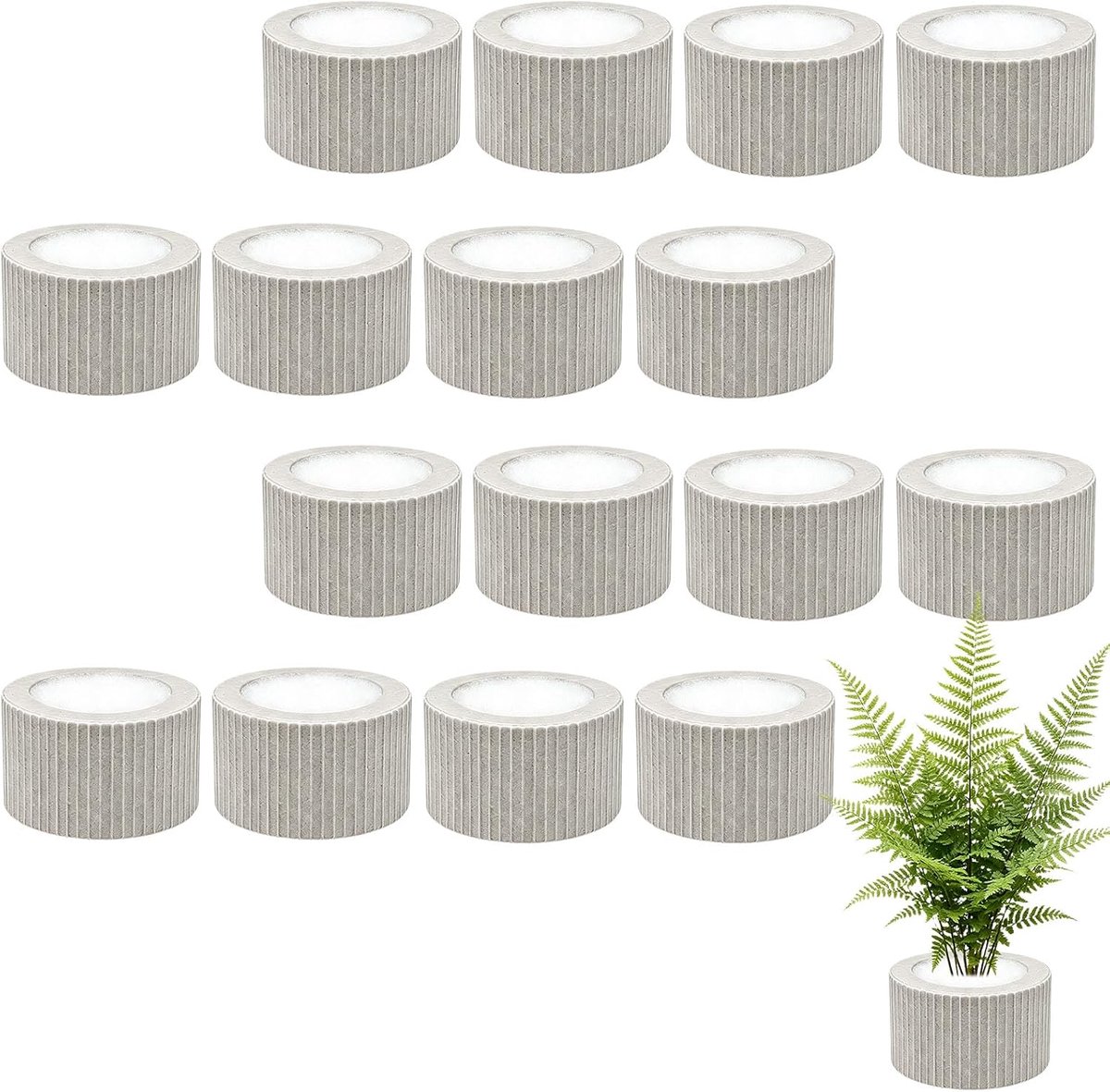 16 stuks waterplanten vaste ring