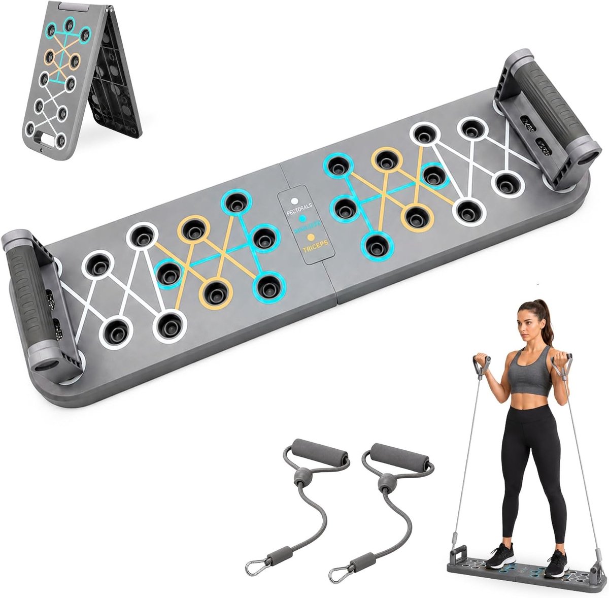 Stand. Antislip Parallelle Stang, Krachttraining Workout Stands Optrekstang voor Fitness, Yoga, CrossFit, Binnen- en Buitengebruik.