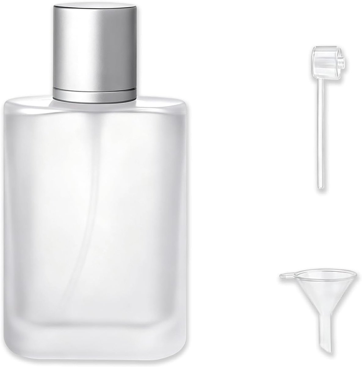 1 stuk 30 ml parfumverstuiver, lege parfumfles, reisparfumfles, navulbaar met verstuiverpomp en trechter, voor reizen, party, dagelijks gebruik