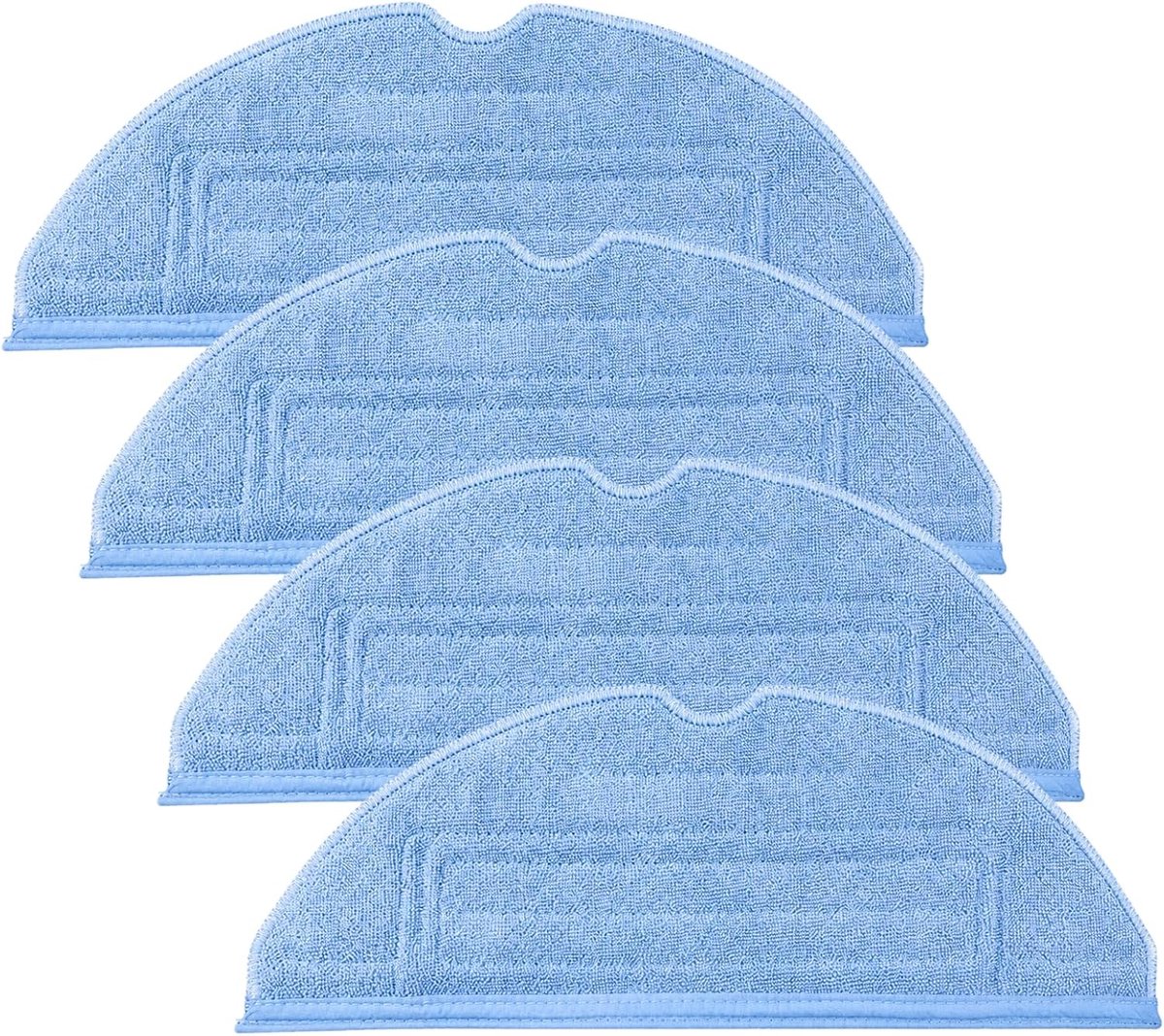 4 stuks dweildoeken voor robotstofzuiger, Roborock S7 wisdoekjes, S8 wisdoeken, wisdoekjes, wasbare herbruikbare dweilpads, compatibel met S8 MaxV Ultra S7 MaxV S8 accessoires, blauw