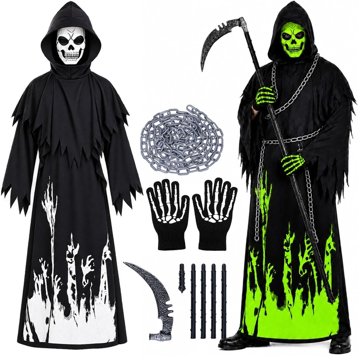 Halloween Sensenman-kostuum