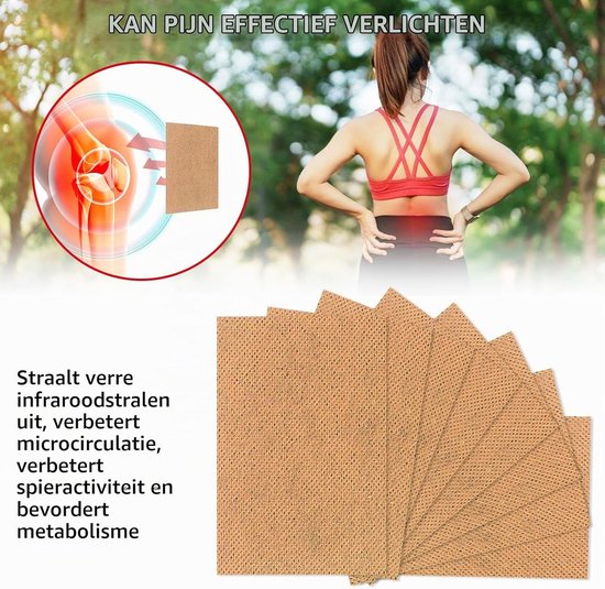 Pijnverlichtende Pleisters voor Knie, Rug, Nek en Spierpijn - 120 Stuks voor Effectieve Ondersteuning — afbeelding 4