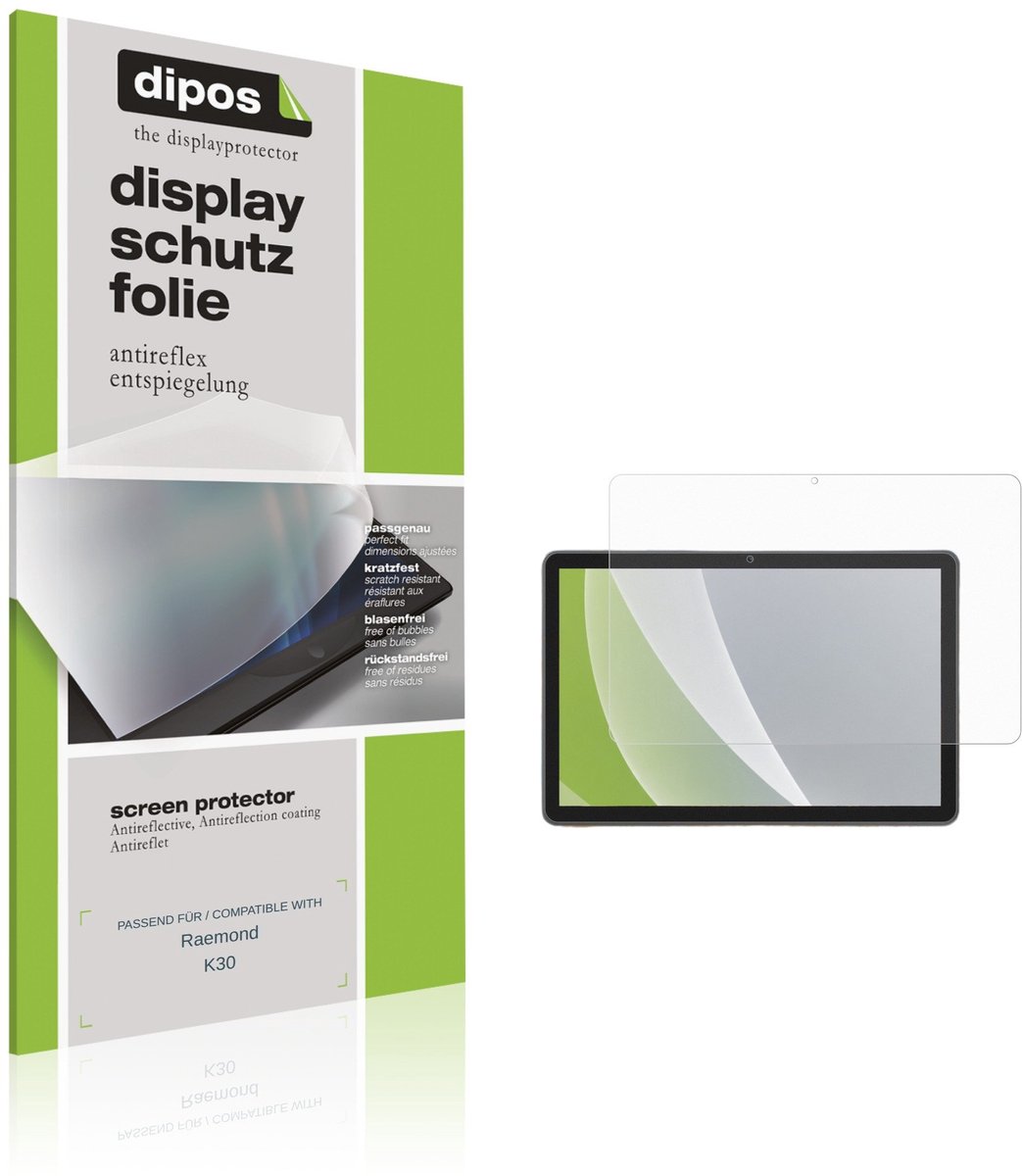 dipos – 2x Matte Beschermfolie geschikt voor Raemond K30 | Krasbestendige & antireflecterende Screenprotector Ultra-Thin