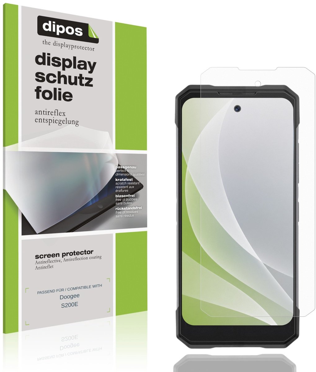 dipos – 4x Matte Beschermfolie geschikt voor Doogee S200E | Krasbestendige & antireflecterende Screenprotector Ultra-Thin