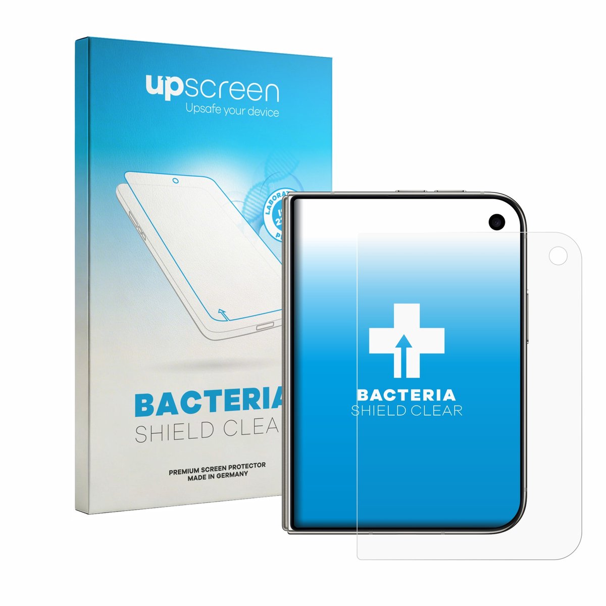 upscreen - Screenprotector voor Apple iPhone Duo - Folie Beschermfolie transparant antibacterieel