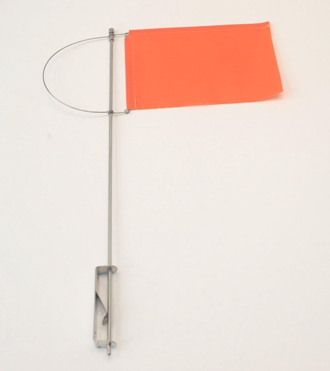 Clicker with side holder and cloth, orange, 100 mm - ShopVlot