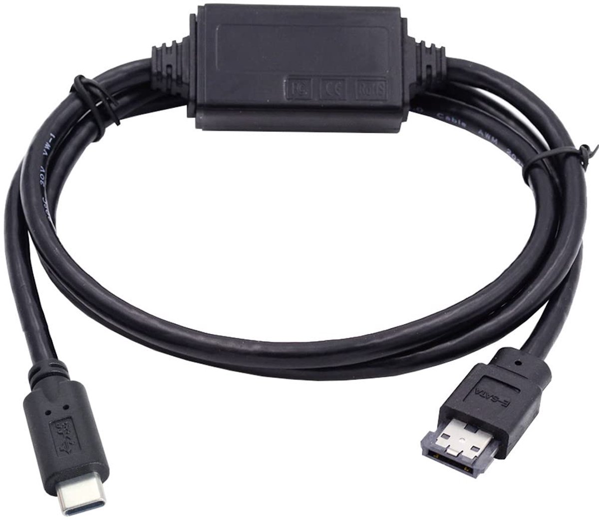 CY Cable for USB-C Type-C to Power Over eSATA DC5V USB2.0 to HDD SSD ODD eSATAp Disk Converter - ShopVlot