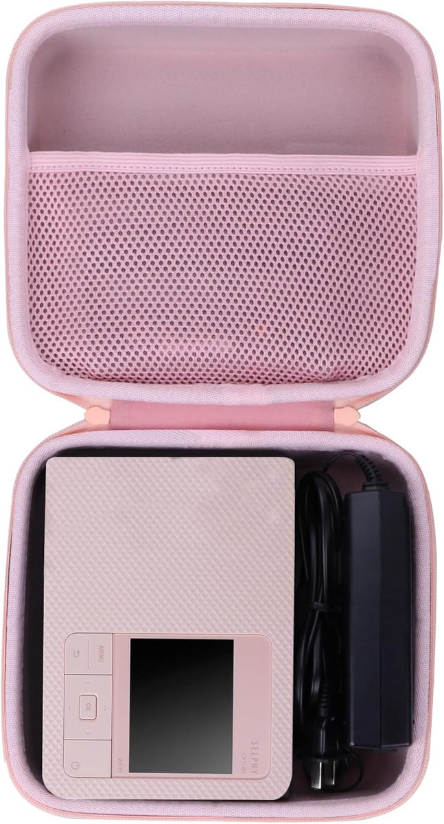 Lebakort Hard Case Compatible with Canon SELPHY CP1500 / CP1300 / CP1200 Wireless Compact Photo Printer (Pink Case) - ShopVlot