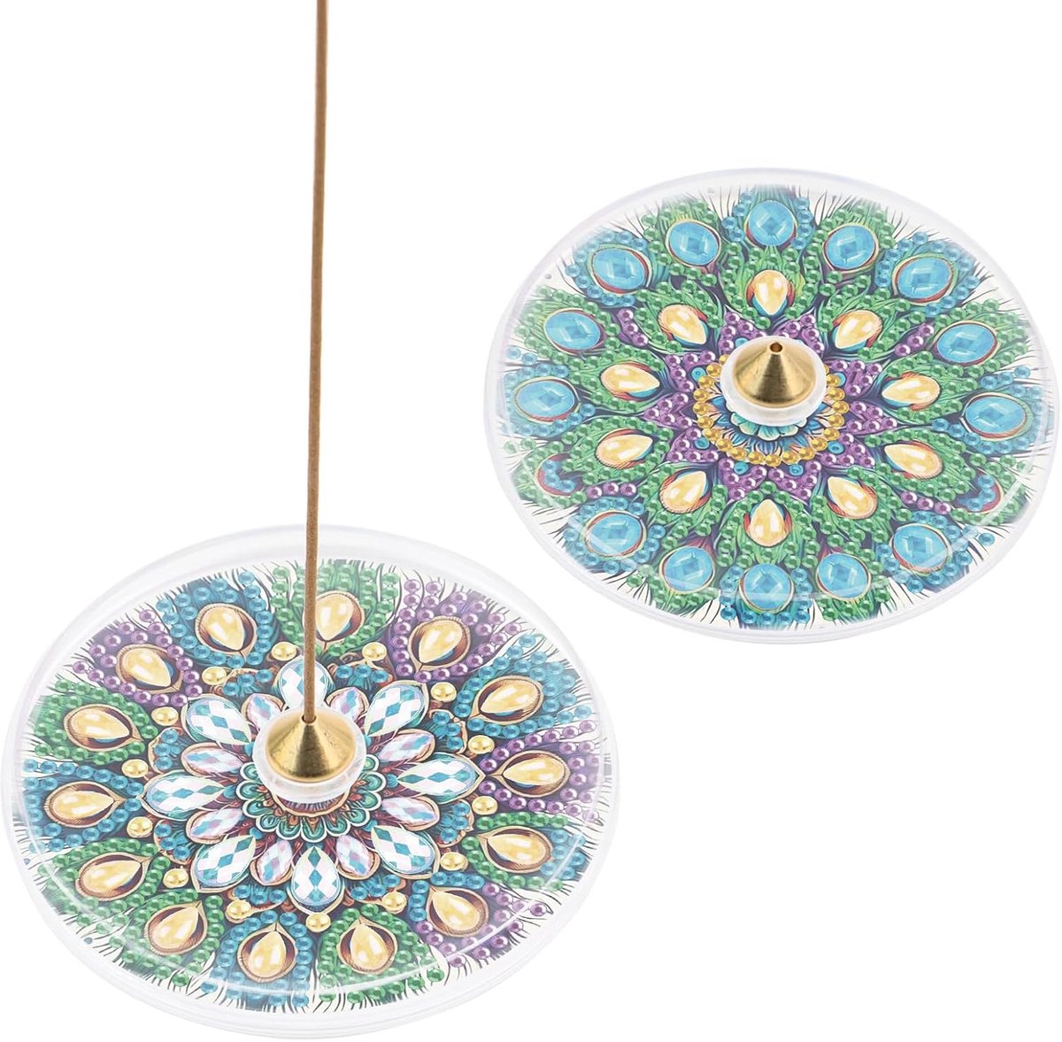 DCIDBEI Diamond Painting wierookbrander met diamanttekening, afbeeldingen, wierookhouder, wierookbrander - ShopVlot