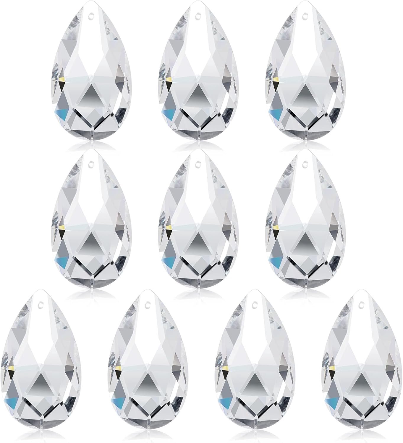 SnelShoppen - Sun Catcher Crystal 10 Stuks Raam Decoratie Voor Slaapkamer Tuin Kerstfeest Bruiloft - Hoogkwaliteit Glas Licht Reflector