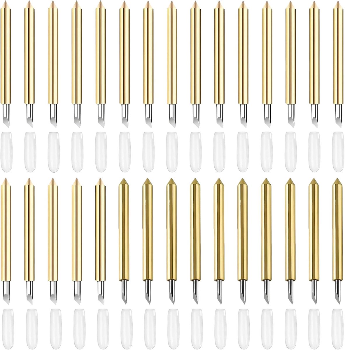30 stuks premium snijbladen, accessoires, Maker 4 messen, reservemesjes, compatibel met Maker 3/4/Maker/Explore 3/4/Explore Air 2/Air/One/Venture, inclusief 30°/45°/60°