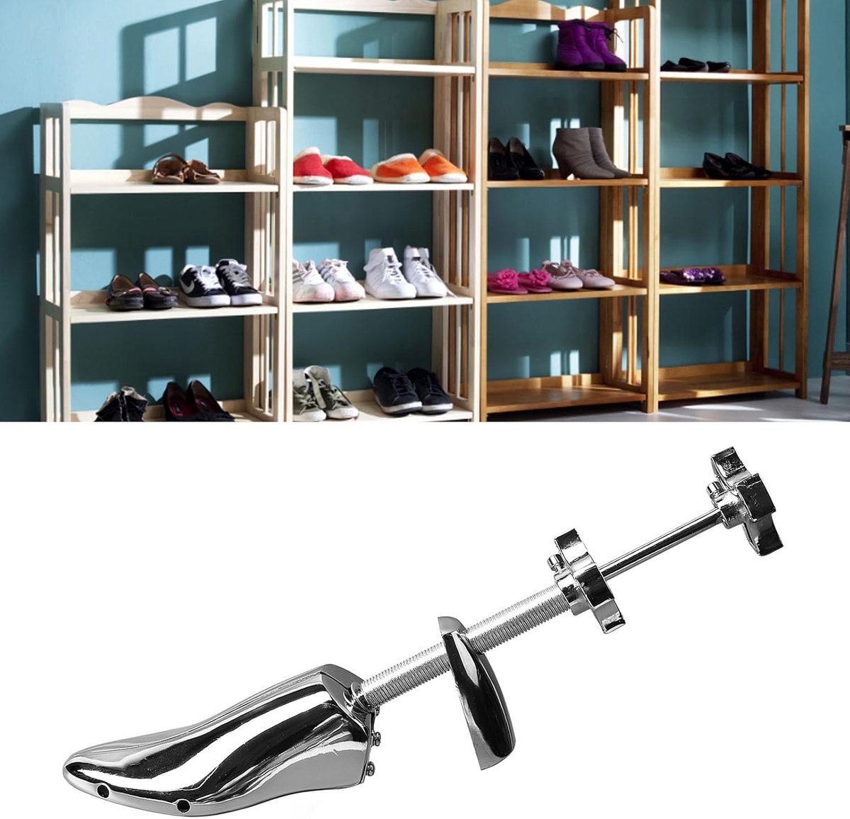 Schoenrekker voor Heren Schoenverbreder Brancard voor Heren met Brede Voeten Heavy Duty Premium Professionele Laarsbreedte Stretcher Stretching Wandelwerkschoenen Worden Losser