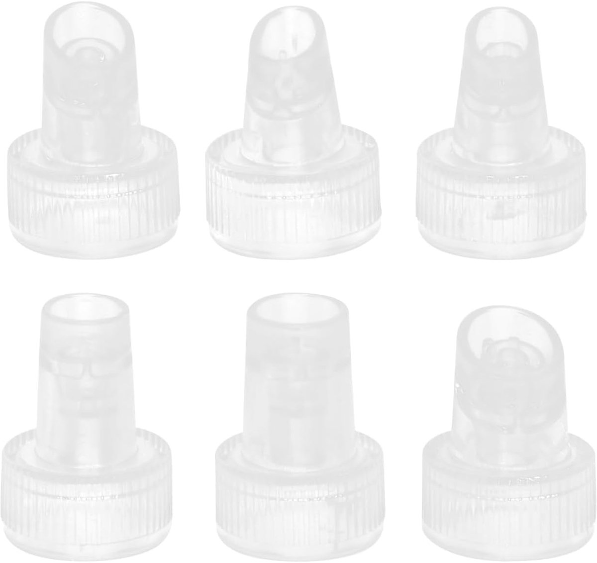 6 stuks waterzuurstof gezichtsreinigingsapparaat reservepunten kunststof opzetstukken compact voor huidverzorging accessoires