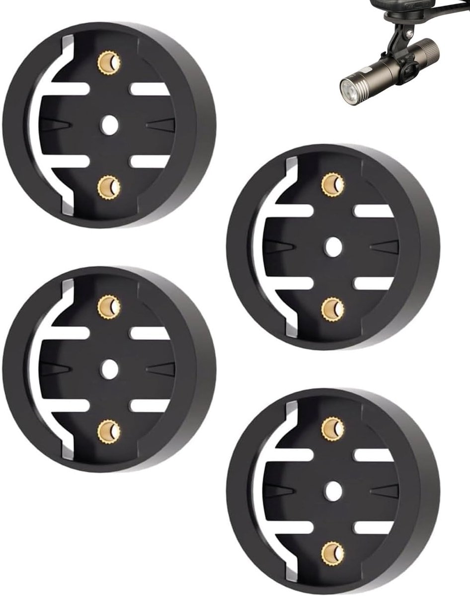 4-delige Fietssteun voor Garmin-steun, Vervangende Adapter voor Garmin Fietssteun, Compatibel met Garmin Fietscomputer, Afstand tussen Gaten 20 mm/22 mm